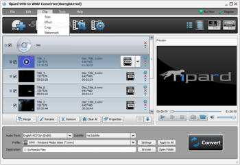 Tipard DVD to WMV Converter screenshot 5