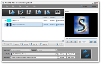Tipard Flip Video Converter screenshot