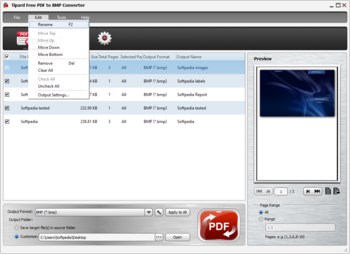 Tipard Free PDF to BMP Converter screenshot 3