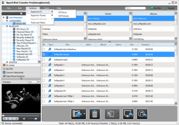 Tipard iPod + iPhone 4G PC Suite screenshot 4