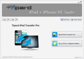 Tipard iPod + iPhone PC Suite screenshot