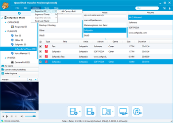 Tipard iPod + iPhone PC Suite screenshot 3