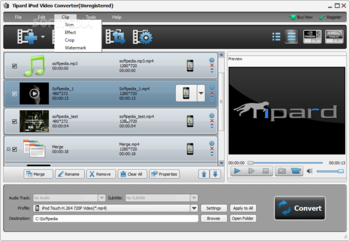 Tipard iPod Video Converter screenshot 10