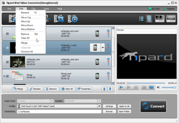 Tipard iPod Video Converter screenshot 9