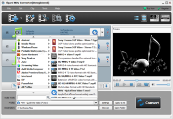 Tipard MOV Converter screenshot 2