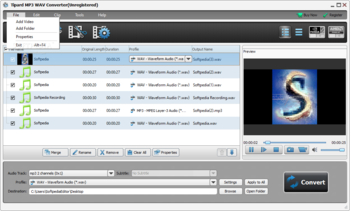 Tipard MP3 WAV Converter screenshot 2