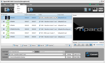 Tipard MP3 WAV Converter screenshot 4