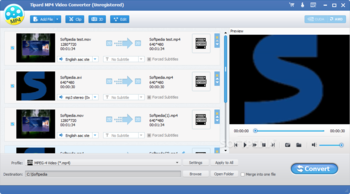 Tipard MP4 Video Converter screenshot