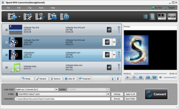 Tipard MTS Converter screenshot