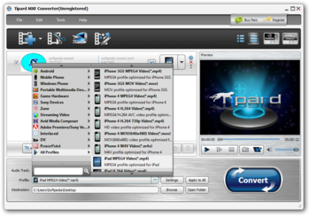 Tipard MXF Converter screenshot 2