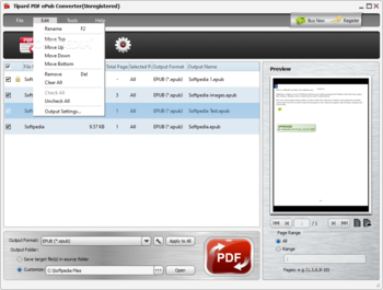 Tipard PDF ePub Converter screenshot 2
