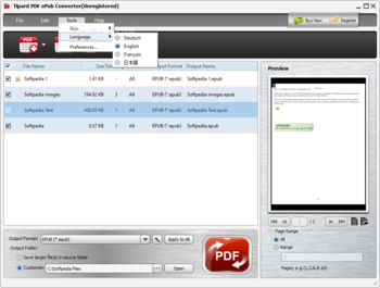 Tipard PDF ePub Converter screenshot 3