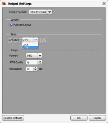 Tipard PDF ePub Converter screenshot 6