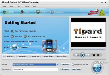 Tipard Pocket PC Video Converter screenshot 2