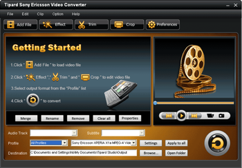 Tipard Sony Ericsson Video Converter screenshot 2