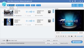 Tipard Video Converter Platinum screenshot 2