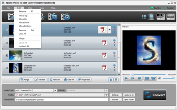 Tipard Video to SWF Converter screenshot 2
