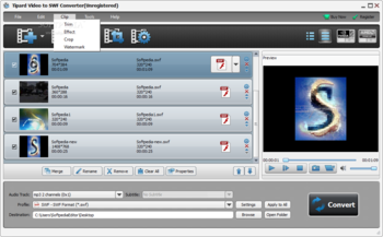 Tipard Video to SWF Converter screenshot 3