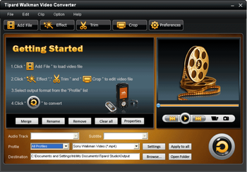 Tipard Walkman Video Converter screenshot 2