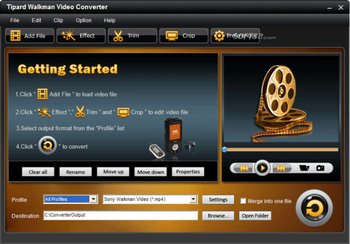 Tipard Walkman Video Converter screenshot 3