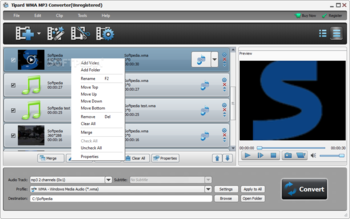Tipard WMA MP3 Converter screenshot 2