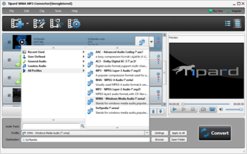 Tipard WMA MP3 Converter screenshot 3