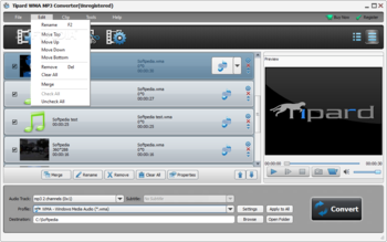 Tipard WMA MP3 Converter screenshot 5