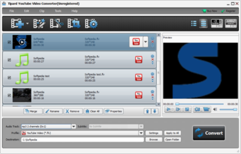 Tipard Youtube Video Converter screenshot