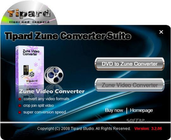 Tipard Zune Converter Suite screenshot 3