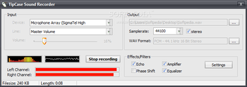 TipCase Sound Recorder screenshot