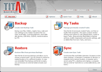 Titan Backup screenshot