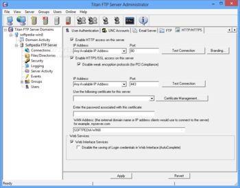 Titan FTP Server  screenshot 4