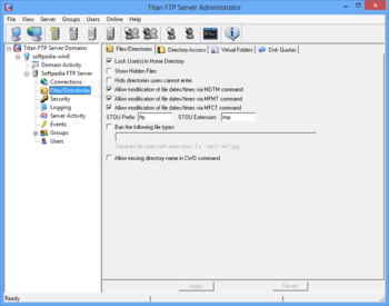 Titan FTP Server  screenshot 7