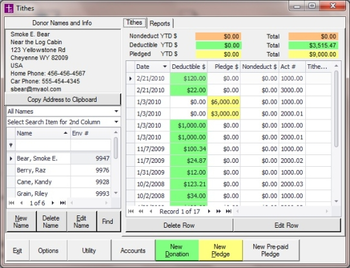 Tithe screenshot
