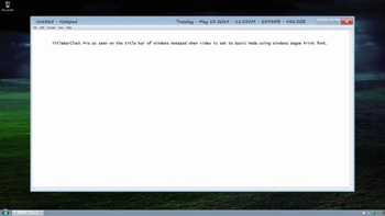 TitleBarClock Pro screenshot 2