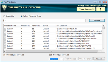 Tizer UnLocker screenshot