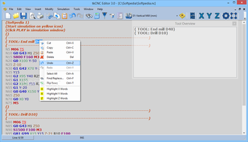 tkCNC Editor screenshot