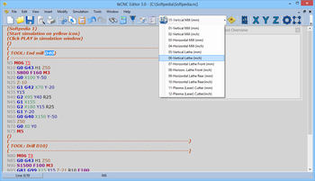 tkCNC Editor screenshot 2