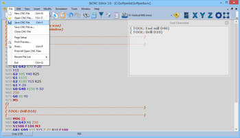 tkCNC Editor screenshot 5