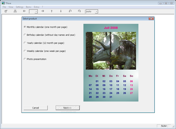 TKexe Kalender screenshot