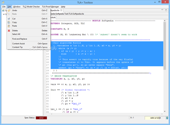 TLA Toolbox screenshot 5