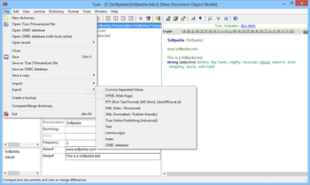 TLex Suite screenshot 2