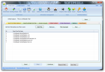 TLN E-mail Sender (formerly TLN Auto Bulk Email Sender) screenshot 2