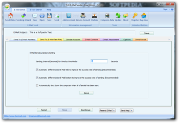 TLN E-mail Sender (formerly TLN Auto Bulk Email Sender) screenshot 5