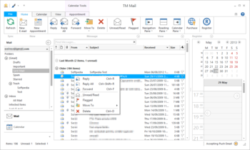 TM Mail screenshot