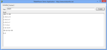 TMathParser screenshot