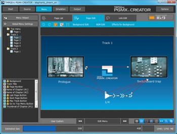 TMPGEnc PGMX Creator screenshot