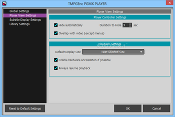 TMPGEnc PGMX PLAYER screenshot 5