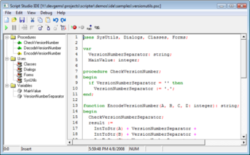 TMS Scripter Studio screenshot