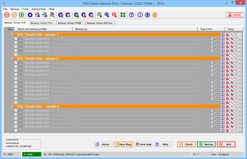 TMS Stein's Backup (Pro) screenshot